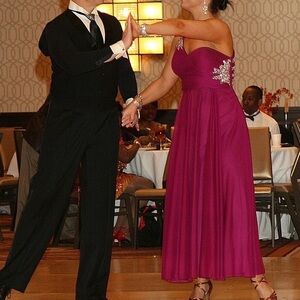 BEAUTIFUL PURPLE Strappy Back Formal Dress